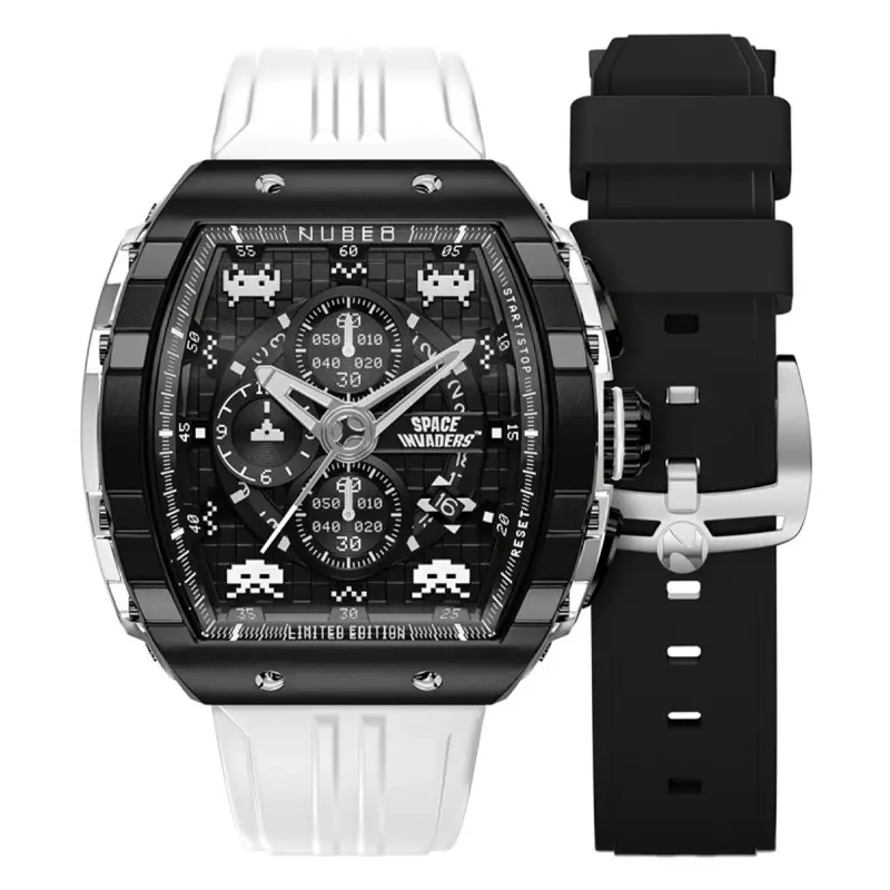 Montre Magellan Chronograph Space Invaders Limited Edition NB-6024-SI-09 Lunar Black
