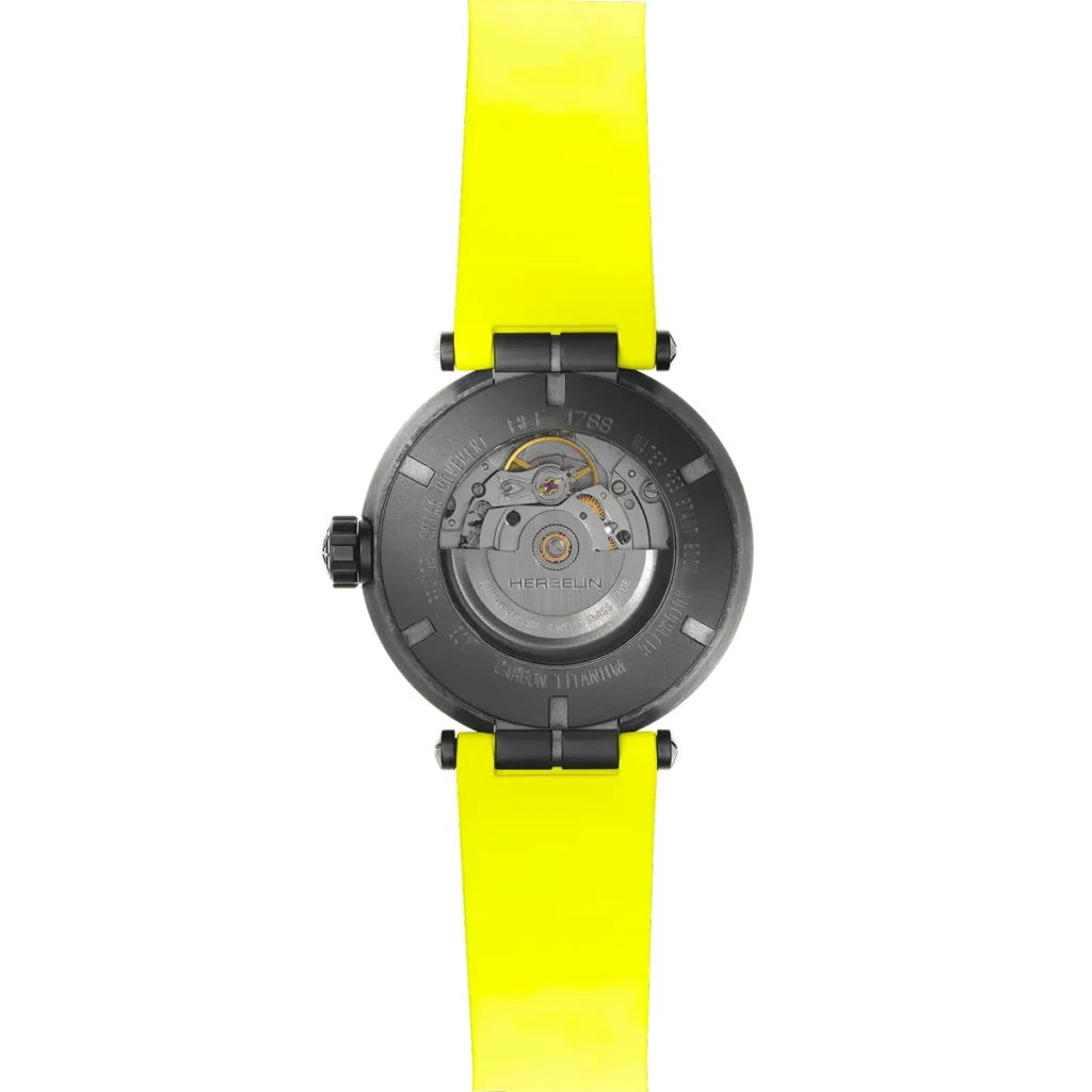 NEWPORT – CARBONE TITANE AUTOMATIQUE – JAUNE – Image 4