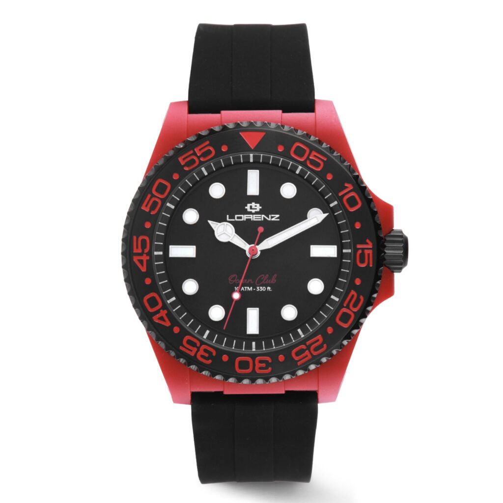 Montre OCEAN CLUB | Red Coral - Mouvement Quartz  Miyota 2035