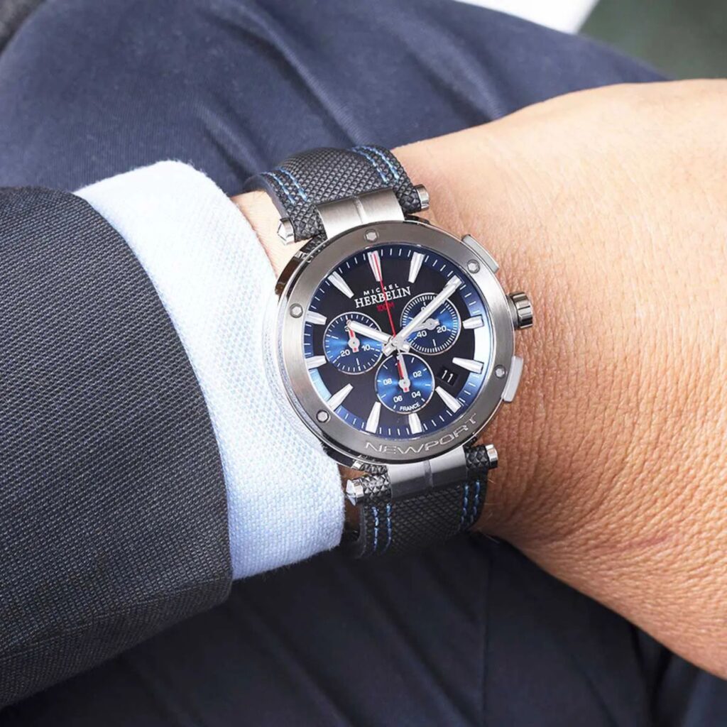 Montre Newport – Chronographe – Acier PVD Noir – Image 2