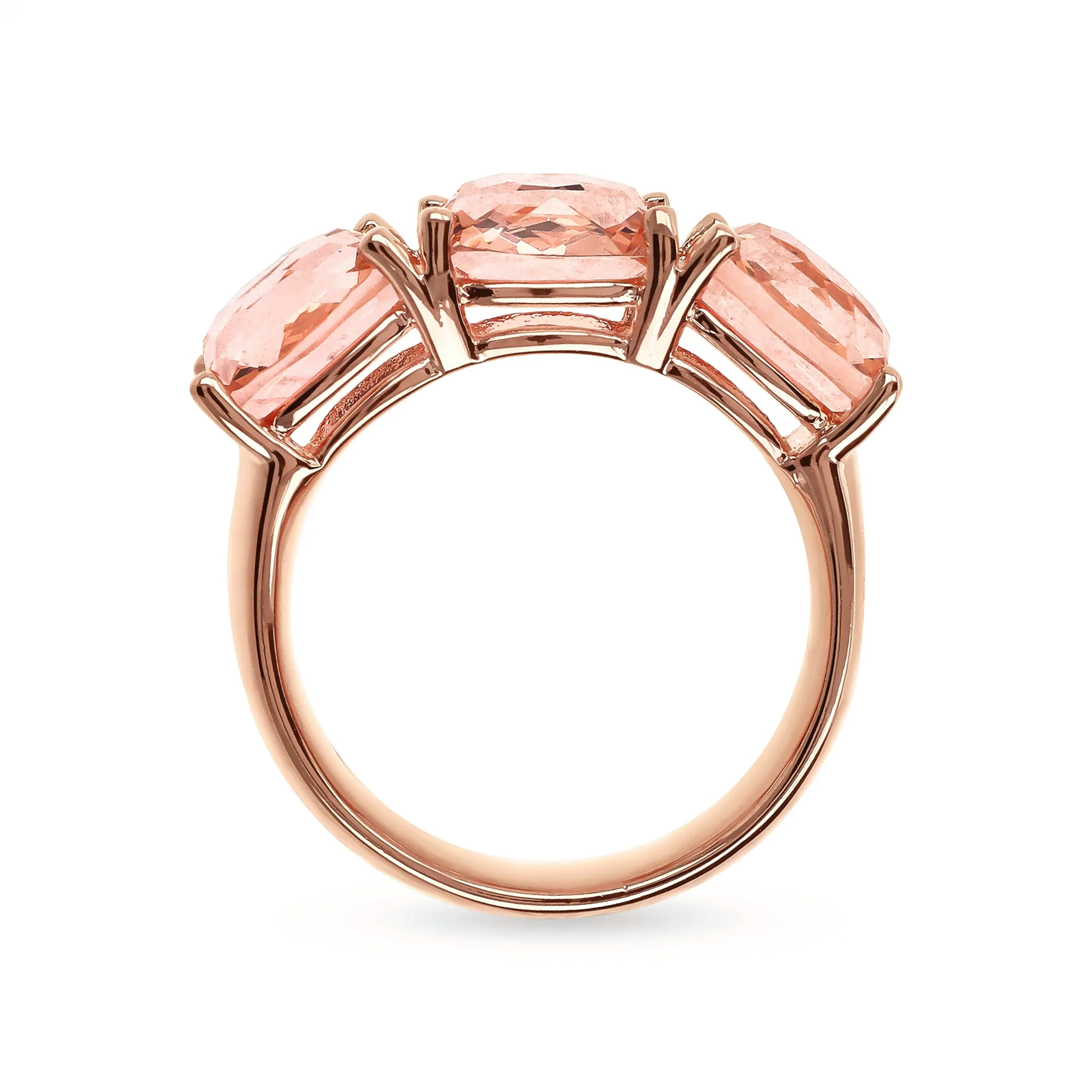 Bague Riviera avec Prisme Gem Taille Mosaïque Champagne – Image 3