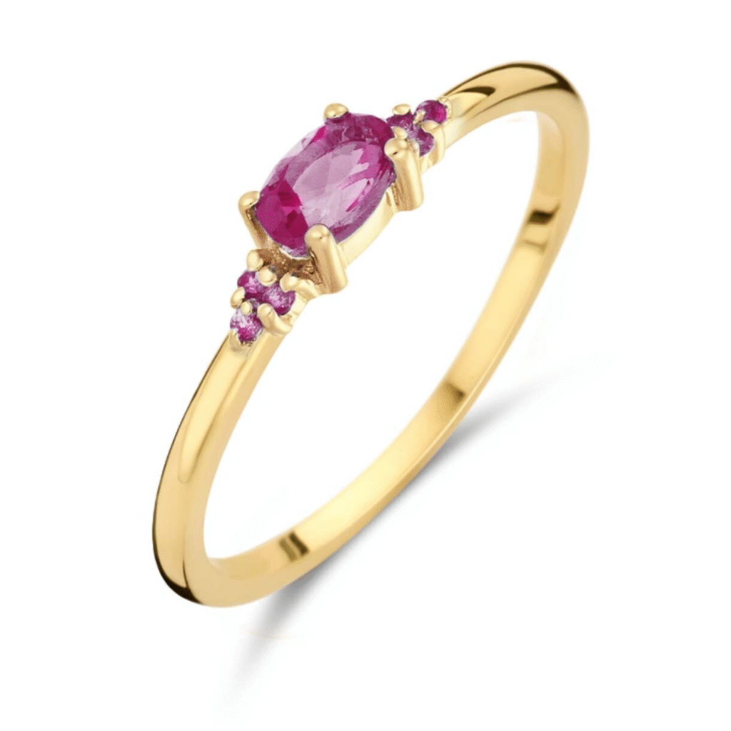 Bague Vintage en topaze rose - Or 14 carats ref.JKR24.450