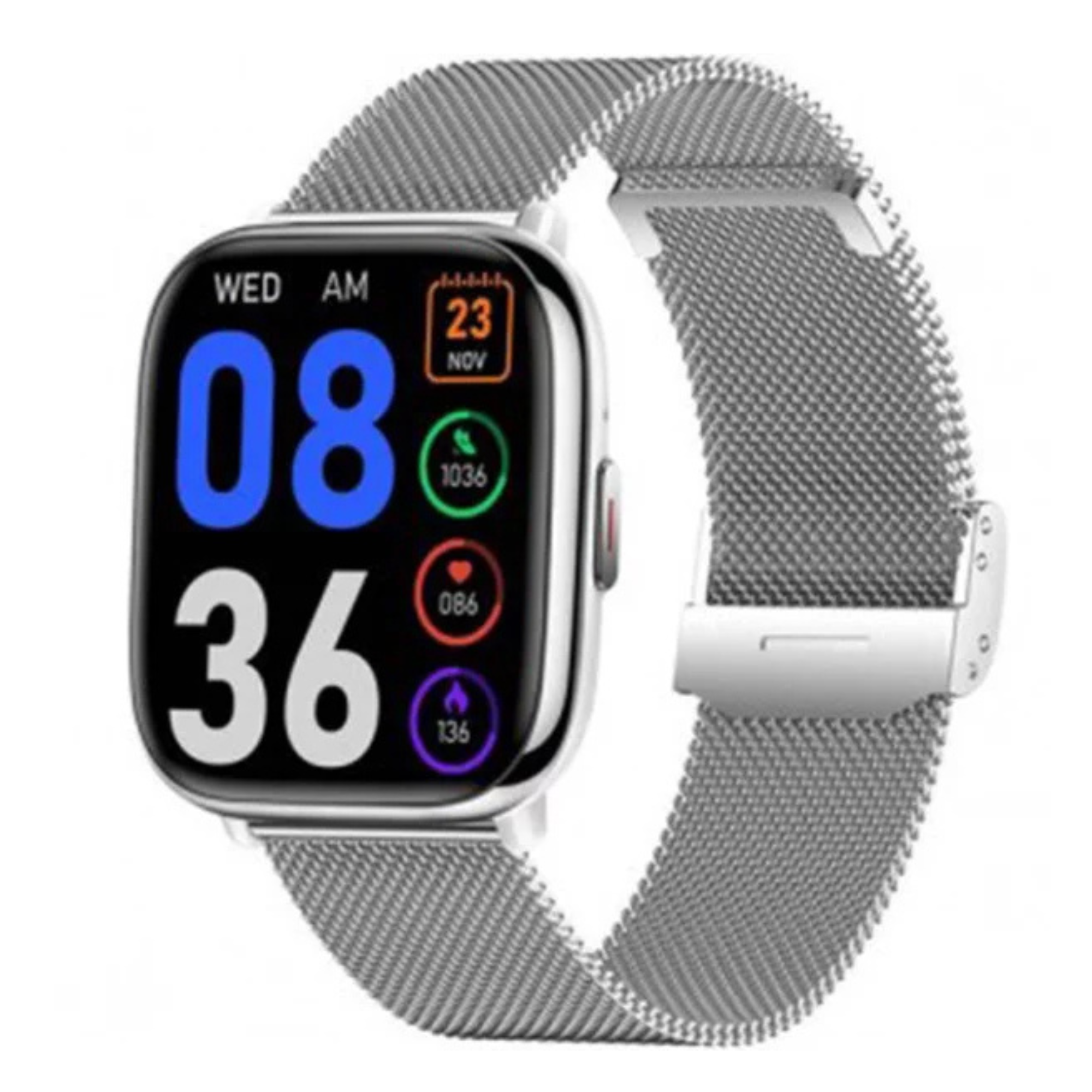 Montre Connectée Smarty Overtake en Acier Argenté SW081F