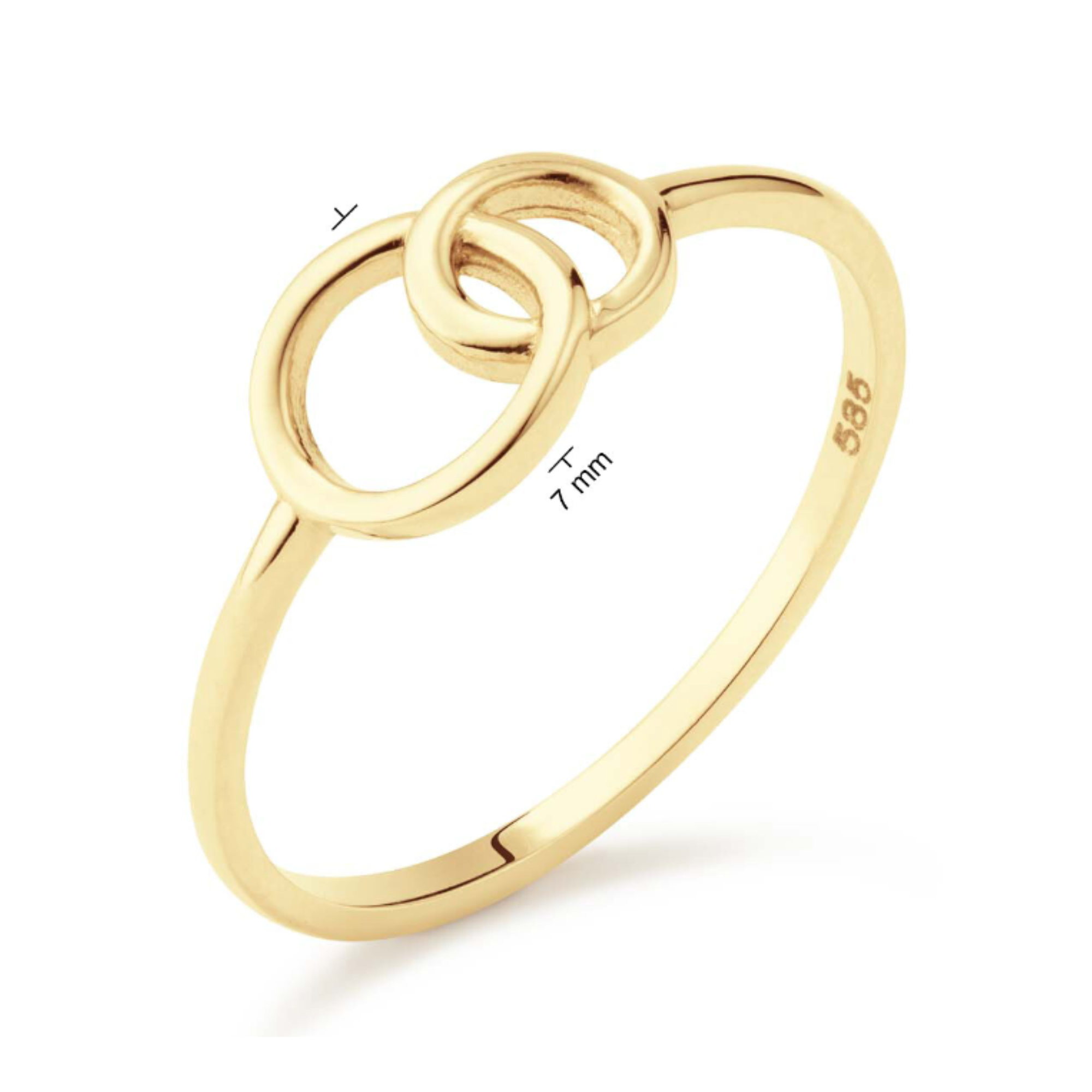 Bague Giro Doppio Circle- Or 14 carats ref.JKR24.408 – Image 2